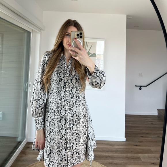 Snakeskin Silk Cinq a Sept Dress Size 4 - Picture 4 of 4